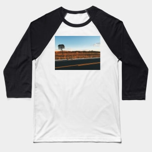 Lonely Tree in Beautiful Landscape at Sunset Baseball T-Shirt